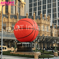 Ballon de basket en PVC pour décoration extérieure, ballon de basket gonflable pour idées de fête