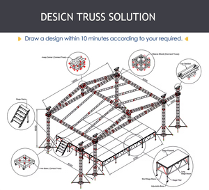 Hệ thống giàn phụ kiện nhà máy nhôm bán hàng trực tiếp tùy chỉnh giàn & DT <span class=keywords><strong>truss</strong></span> carrier-29/60 được bán riêng - Product Image 6