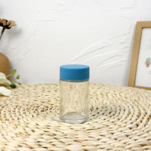 Bocal en verre de 1oz 2oz 3oz 4oz avec couvercle CR petits contenants étanches - Product Image 1