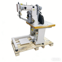 Machine à coudre diagonale pour la couture des côtés des chaussures, machine industrielle de couture de bordures et de semelles de chaussures, type assis