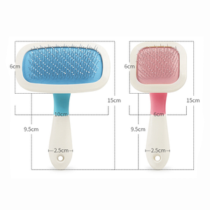 Peine de pelo para mascotas pequeñas al por mayor, cepillo para gatos y perros, acero inoxidable y plástico para mascotas pequeñas, precio de fábrica - Product Image 3
