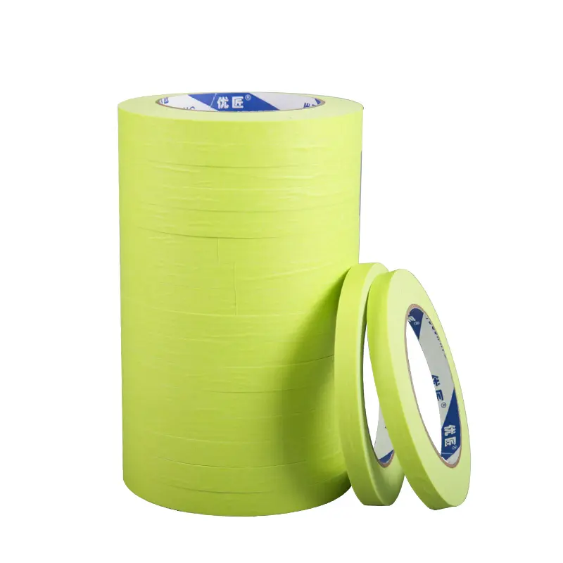 YJ OEM maler klebeband rimovibile per parete esterna vernice verde bastone alto 25mm 48mm nastro adesivo spray