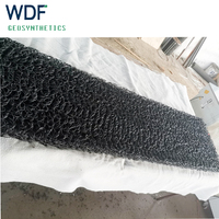 Feuille de drainage géocomposite d'usine, drainage 3D, contrôle de l'érosion, géomate en plastique PP, extérieur moderne