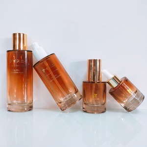 Botella de Vidrio Esmerilado Ovalada Personalizada de 30 ml, 40 ml, 100 ml, 120 ml, con Gotero, Hombro Plano, para Aceites Esenciales, con Botón de Presión - Product Image 1