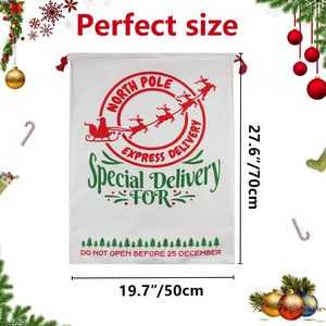 Borsa <span class=keywords><strong>di</strong></span> Babbo <span class=keywords><strong>Natale</strong></span> in tela <span class=keywords><strong>di</strong></span> cotone <span class=keywords><strong>di</strong></span> alta qualità a forma <span class=keywords><strong>di</strong></span> <span class=keywords><strong>albero</strong></span> <span class=keywords><strong>di</strong></span> <span class=keywords><strong>natale</strong></span> sacchi regalo Extra grandi borse con coulisse per vacanze - Product Image 5
