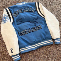 Chaqueta Varsity Personalizada, Estilo Letterman, Bordado, Parches de Chenille, Mangas en Contraste, Botones a Presión, Venta al Por Mayor