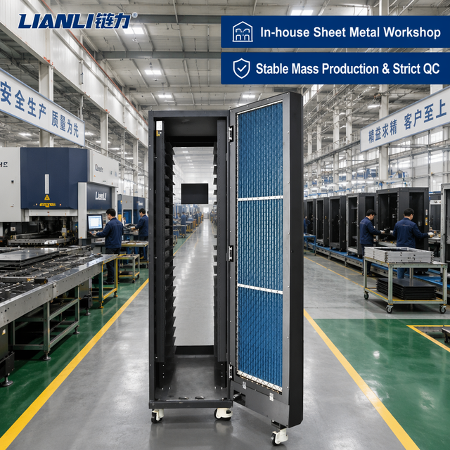Lianli 48U Liquid Cooling Server Rack High Efficiency Cooling for Data Center HPC & AI Energy Saving SPCC Steel Cabinet