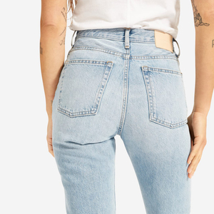 2025 personalizzato a gamba dritta donna pantaloni Jeans donna donna blu Jeans Vintage Jeans Slim Fit donna Jens per donna - Product Image 6