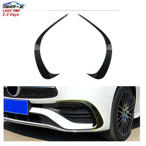 AMP-Z 2 pièces voiture avant lame garniture lumière sourcil vent couteau pare-chocs couverture autocollant adapté pour Mercedes Benz classe <span class=keywords><strong>C</strong></span> <span class=keywords><strong>W206</strong></span> voiture accessoires - Product Image 1