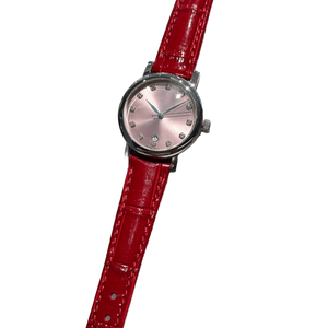 Montre de luxe de haute qualité, mouvement à quartz précis, bracelet en cuir de crocodile, index des heures en diamant, cadran à motif soleil, Longines. - Product Image 1