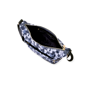 Bolso cruzado de nailon ligero con múltiples bolsillos y cremalleras, bolso bandolera informal para mujer, mochila de pecho para viajes al aire libre - Product Image 2