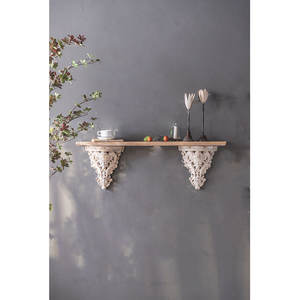 Antique Mgo Khắc Mộc Mạc Trang Trí Hiển Thị Kệ Lưu Trữ Treo Tường Kệ Gỗ Cho Gia Đình - Product Image 3