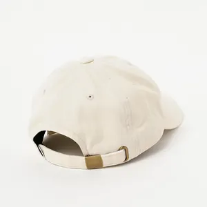 قبعة بيسبول قماشية مموجة لرياضات الصيف خارج المنزل بتصميم شعار مطرز مخصص