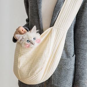 Tas Travel Anak Anjing Bernapas, Tas Punggung Selempang Anjing Peliharaan Bebas Genggam untuk Anjing Kucing Kecil Sedang - Product Image 1