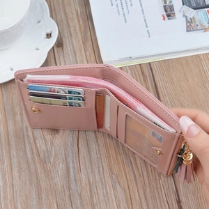 Monedero Corto de Estilo Nuevo para Mujer, Monedero con Colgante de Conejo Coreano para Estudiantes, Monedero con Borla, Monedero para Monedas Barato - Product Image 6