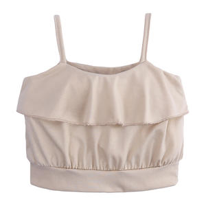 Ensemble de vêtements pour bébés en gros : T-shirt sexy à bretelles et jean pour filles, idéal pour l'été – Fabriqué en Chine - Product Image 3