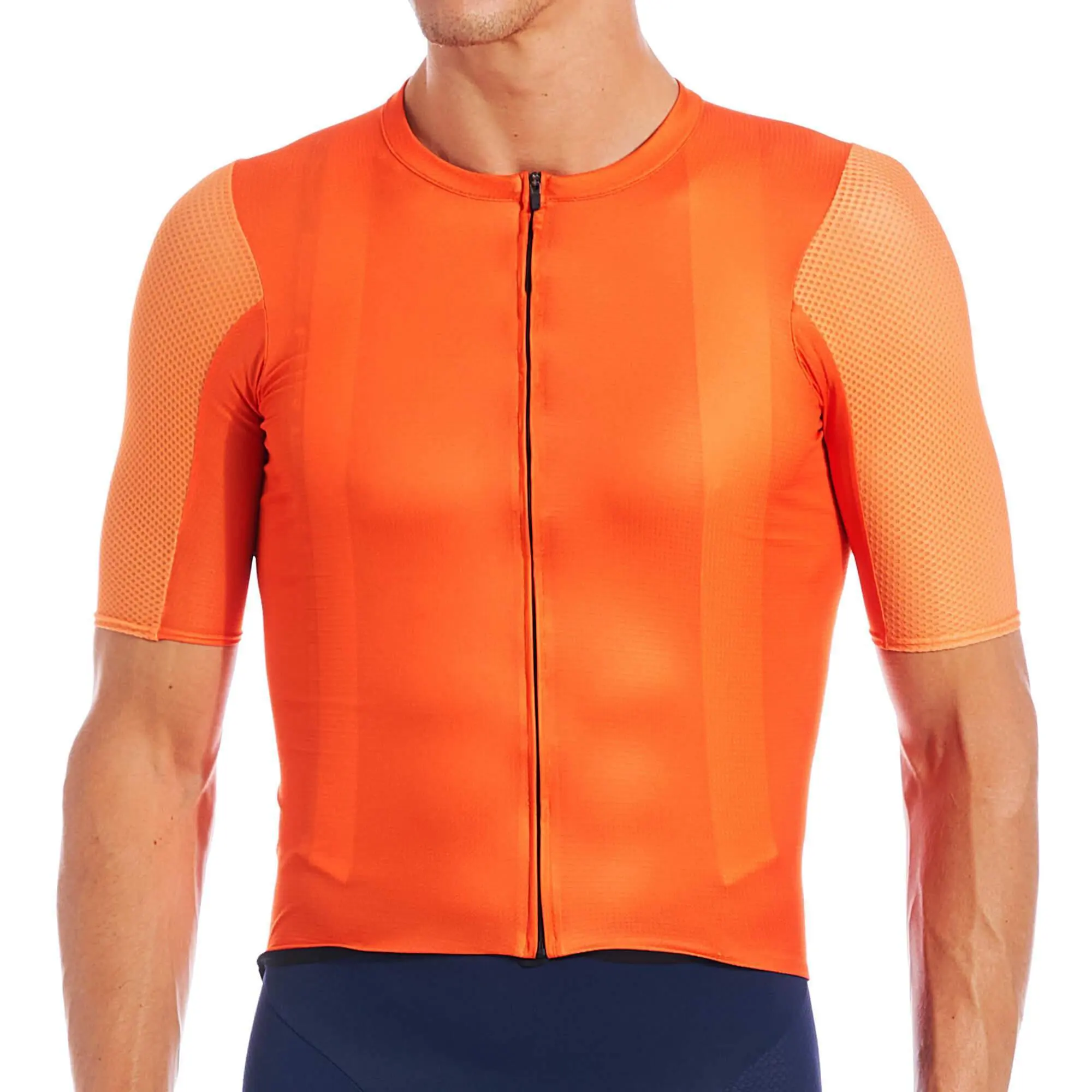 PRO Team AERO bisiklet giyim katı renkler avrupa boyutu Spandex kumaş kısa kollu özel odak erkek bisiklet forması