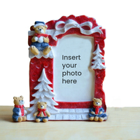 Cadeau Souvenir pour enfants nouveau Design cadre Photo en résine personnalisé ours porte-bonheur cadre Photo décoration de la maison