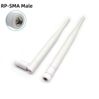 Antena WiFi de Alta Ganancia 5dbi, Red Inalámbrica RP-2.4Ghz, Antena WLAN, Tarjeta WiFi, Punto de Acceso Omnidireccional, Antena Celular, Antena WiFi de Escritorio