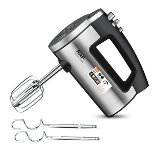 Batteur à main RAF 600W en acier inoxydable, 5 vitesses, moteur 27000 tr/min pour pétrir la pâte, batteur à main pour fouetter - Product Image 5