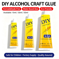Colle artisanale non toxique à base d'alcool et d'eau pour étudiants, idéale pour la création d'objets en feutre, de tuyaux nettoyants, de fleurs séchées et de modèles artistiques.