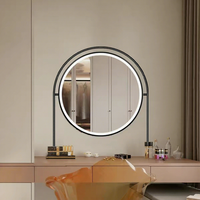Supports de suspension haut de gamme en acier inoxydable pour miroir LED de bureau, miroir de salle de bain