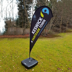 Diseño de logotipo personalizado al aire libre impresión publicidad bandera de playa, Bandera de plumas, banderas de lágrima y pancartas - Product Image 4