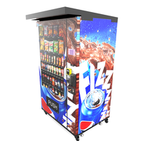 ZhongDa Allemagne Standard Extérieur Alcool Snack Distributeur Automatique Auvent SDK Fonction SPCC Matériel Réfrigérateur Compresseur De Refroidissement