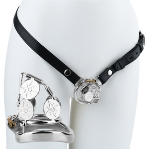 FRRK-316A Jaula de Castidad Masculina con Diseño Fantasía, Juguetes Sexuales para Hombres, Ejercicio del Pene, Anillo para Pene Redondo/en Forma de Arco, Producto de Abstinencia - Product Image 1
