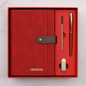 Corporate A5 Notebook <b>Pen</b> Gift Set with <b>Refill</b> and USB, Premium Office Stationery Gift Box - Product Image 2