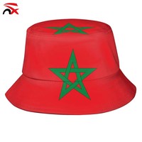 Chapeau Bob Drapeau du Maroc – Chapeaux Patriotiques Tendance – Chapeau de Pêcheur Drapeau National – Casquettes d'Été pour Activités de Plein Air, Voyages et Randonnée