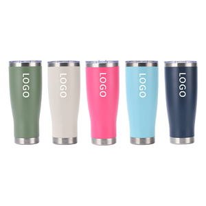 18oz 22oz 26oz brief stainless steel beer mug insulated tumbler with lid Leak-proof tumbler stainless steel beer mug <b>double</b> <b>wall</b> - Product Image 1