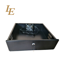 Boîtier de sécurité en acier laminé à froid SPCC de taille personnalisable avec ventilateur pour la protection des DVR/NVR (marque LE/OEM) en stock, certifié CE