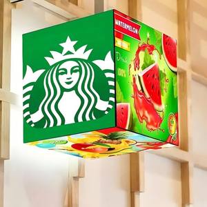 Cube LED magique 4/5 faces Affichage intérieur/extérieur Publicité en magasin Cube LED 5v Installation facile à suspendre ou à poser - Product Image 3