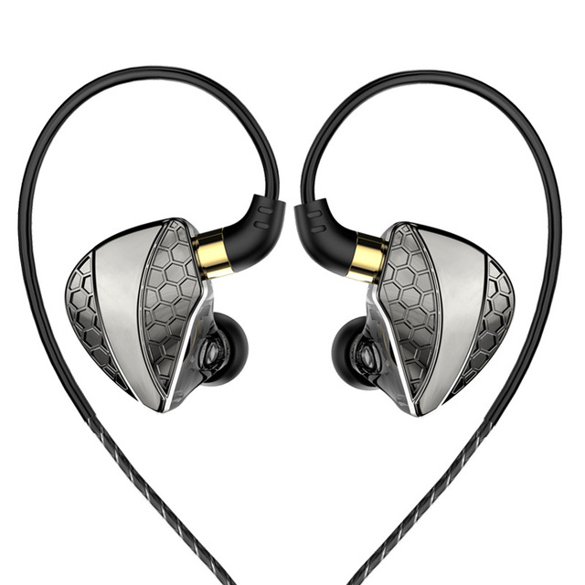QKZ Hi6T In-ear Headphones Wire-controlled Heavy Bass Earphones Mobile Phone Running Live Headset