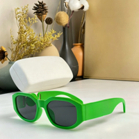 Lunettes de soleil tendance unisexes carrées dégradées colorées UV400