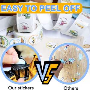 חם קריקטורה Seal בניין רכב דקלס עגול תחבורה טרקטור מדבקות מעופרת לילדים ילדים - Product Image 3