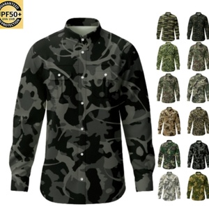 Camisa de Pesca de Camuflaje Personalizada, Sublimada, UPF50+, Transpirable, de Secado Rápido, Ligera, de Manga Larga - Product Image 1