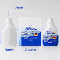 Étiquettes rétractables personnalisées pour bouteilles 360 °   Étiquettes thermorétractables imprimées sur toute la surface pour les bouteilles de boissons, cosmétiques et produits nettoyants