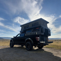 Caravane de voyage moderne à prix abordable, camping-car pour pick-up, camping en plein air pour 2 personnes