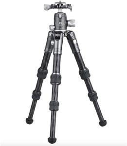 Trépied de voyage compact en fibre de <span class=keywords><strong>carbone</strong></span> <span class=keywords><strong>Benro</strong></span> BAT avec rotule VX20, compatible avec la plaque à dégagement rapide Arca, design pliable portable - Product Image 2