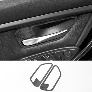 Para BMW Serie 3 4 F30 F34 F32 F33 F36, Cubiertas Decorativas <span class=keywords><strong>de</strong></span> Alcántara para Manijas <span class=keywords><strong>de</strong></span> <span class=keywords><strong>Puerta</strong></span>, Adhesivos para Paneles Interiores, Accesorios - Product Image 2