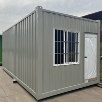 Maison conteneur modulaire préfabriquée, démontable, étanche, de taille standard 20 pieds