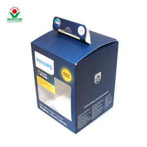 Tùy chỉnh sang trọng trong suốt cửa sổ bán lẻ treo lên bao bì các tông bóng thùng carton dập nổi treo nhãn lỏng Màu Đen Gấp - Product Image 4