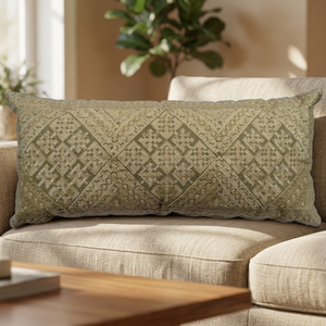 2022 Luxury Home Decorative <b>Large</b> <b>Throw</b> Pillow Case Christmas Pattern 14x32inch Soft Handmade Malani Impex MPC-301 - Product Image 3