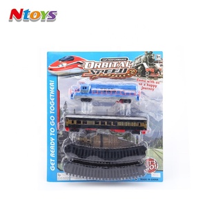 Juego de Trenes de Juguete para Niños con Luz y Sonido, Escala 1:87, Parque de Atracciones, <span class=keywords><strong>Tren</strong></span> de Juguete, Spielzeug Auto - Product Image 6