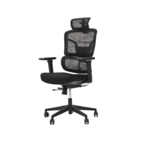 2311A-2 Chaise de bureau ergonomique en maille, réglable en hauteur, pivotante et inclinable, dossier haut moderne, pour usage professionnel, mobilier de bureau, chaise de bureau