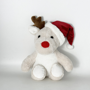 Tùy Chỉnh Sang Trọng Tuần Lộc Với Logo T-Shirt Nai Lộc Tự Làm Thăng Hoa Truyền Nhiệt Bụng Giáng Sinh Hươu Thú Nhồi Bông Đồ Chơi - Product Image 3