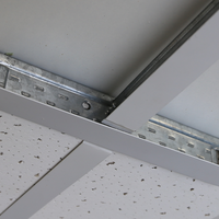 Profilés en T en acier galvanisé pour plafond, profilés principaux et transversaux, couleur blanche, structure de plafond suspendue pour panneaux de plafond