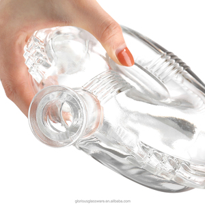 Bouteille en verre cristallin sans plomb haut de gamme, forme goutte concave, pour spiritueux (Whisky, Brandy, XO, Vodka, <span class=keywords><strong>Tequila</strong></span>). - Product Image 3